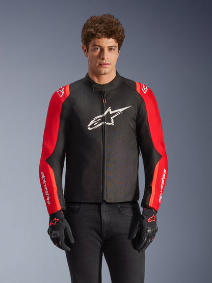 Chaqueta Alpinestars T-SPS V2 Waterproof - Black/Red/Red Fluo