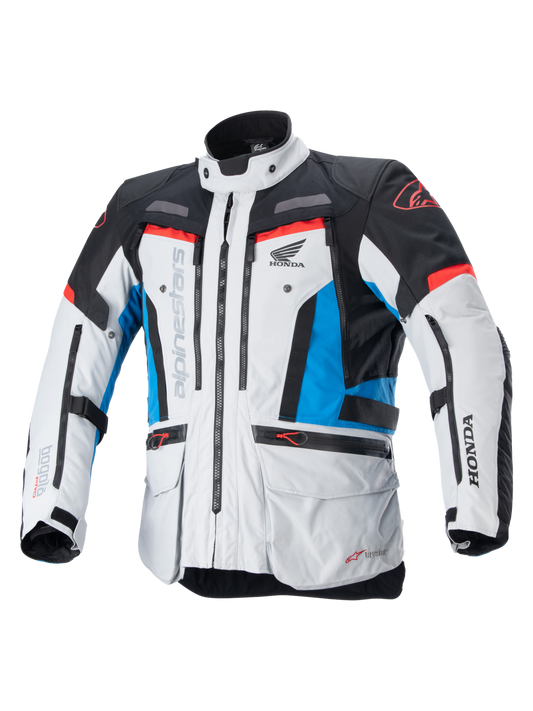 Chaqueta Alpinestars Honda Bogota' Pro Drystar® - Ice Gray Blue Bright Red