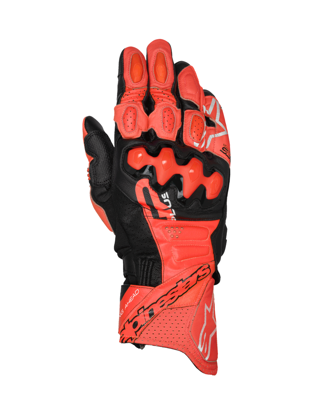 Guantes Alpinestars Gp Plus R V3 Leather - Bright Red/Red Fluo/Black