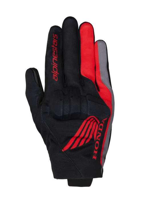 Guantes Alpinestars Honda Reef V2 - Black Bright Red Dark Gray
