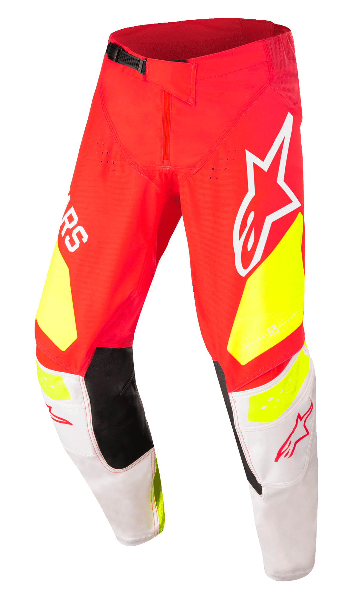 Pantalon Alpinestars Techstar Factory - Red Fluo White Yellow Fluo