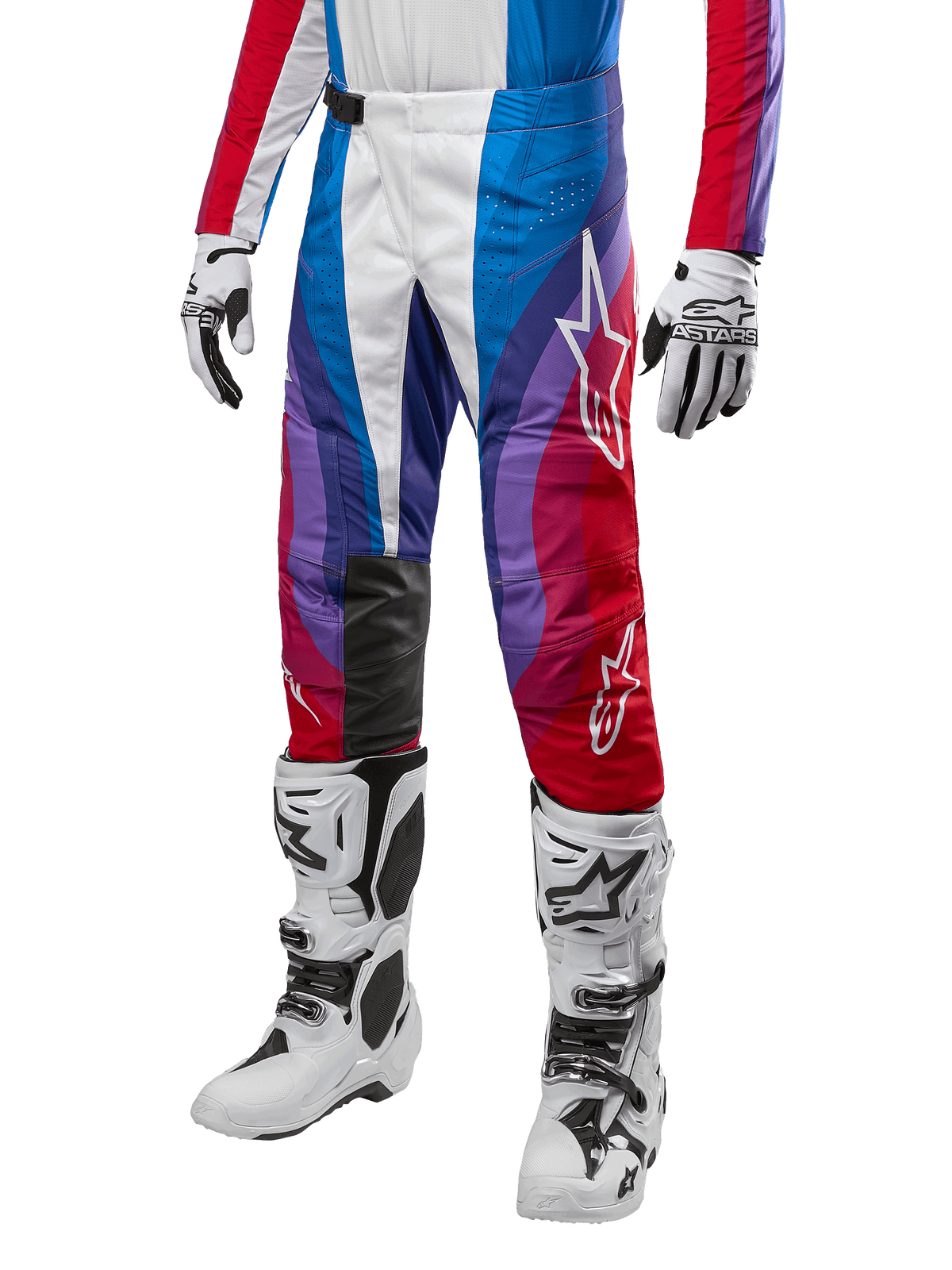 Pantalon Alpinestars 2024 Techstar Pneuma - Blu Mars Red White