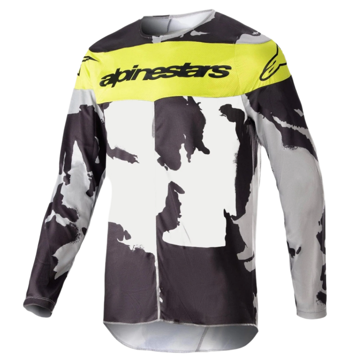 Jersey Alpinestars 2023 Racer Tactical - Cast Gray Camo Yellow Fluo