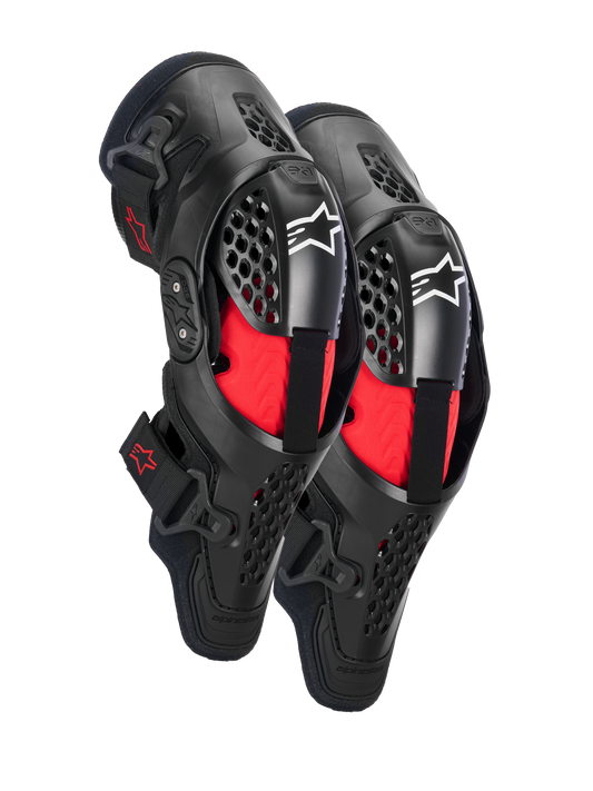 Rodilleras Alpinestars SX-1 Plasma Knee Protector - Black Red Cool Gray