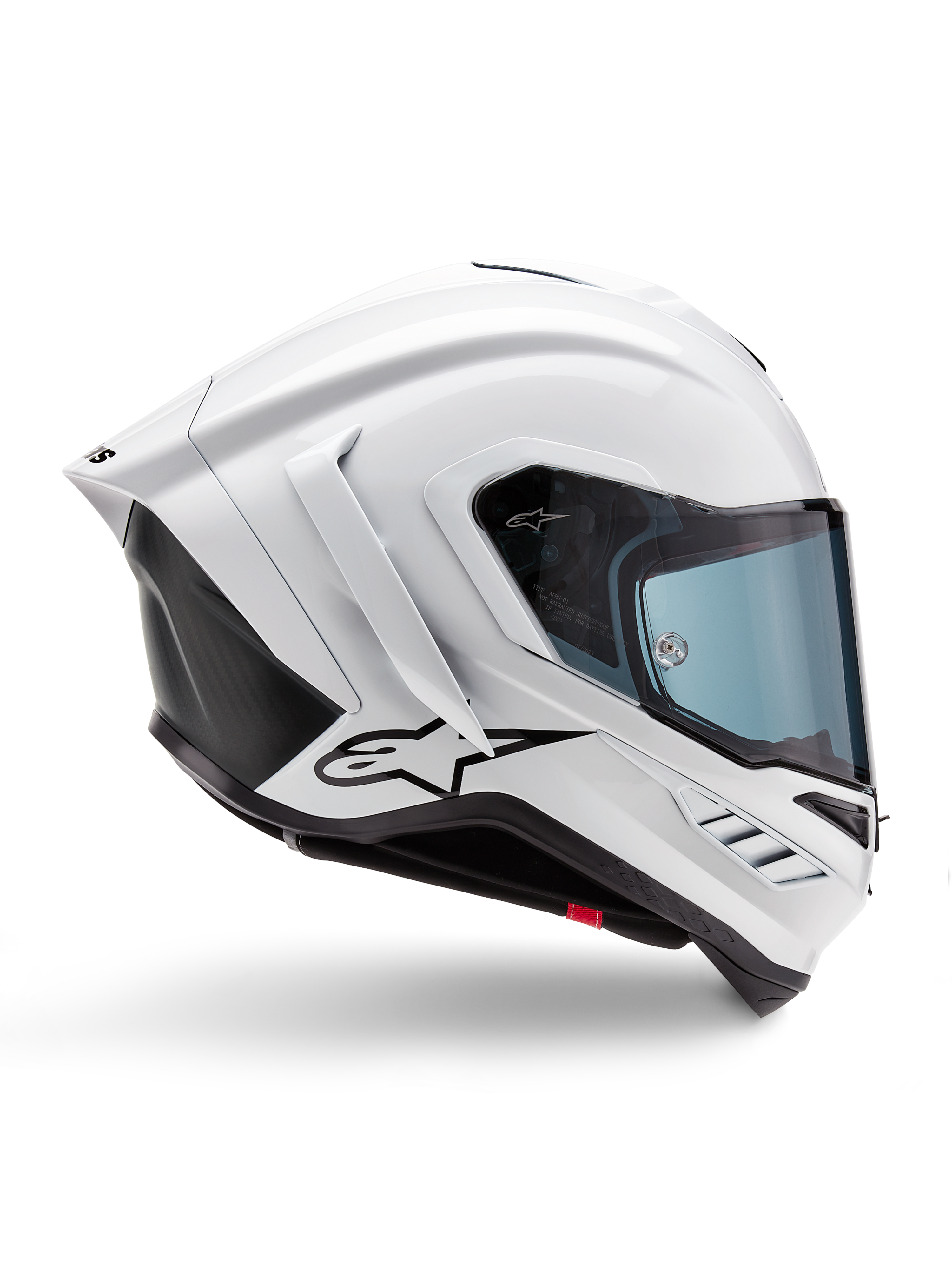 Casco Alpinestars Supertech R10 Solid - White Glossy Black Matt