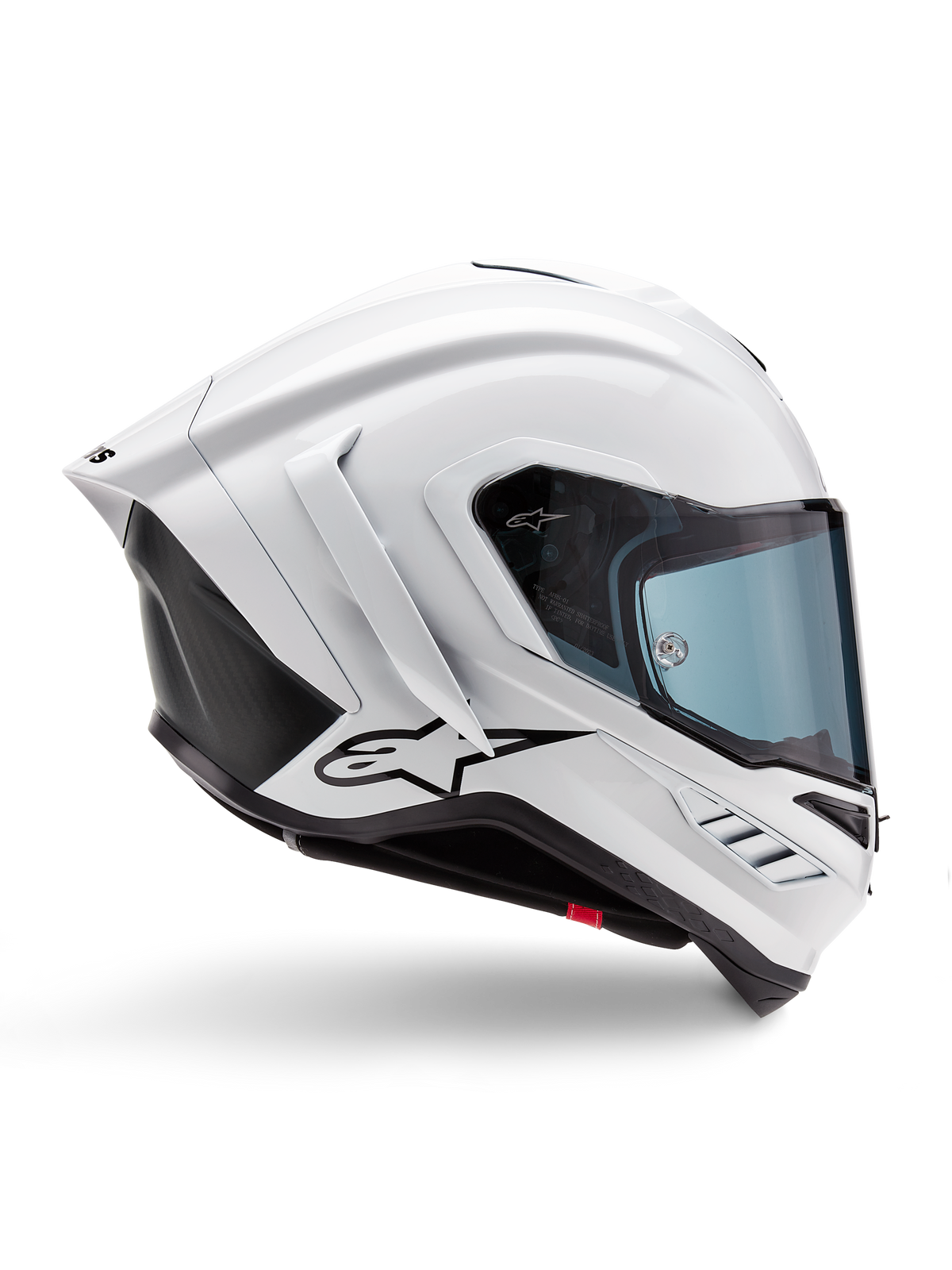 Casco Alpinestars Supertech R10 Solid - White Glossy Black Matt