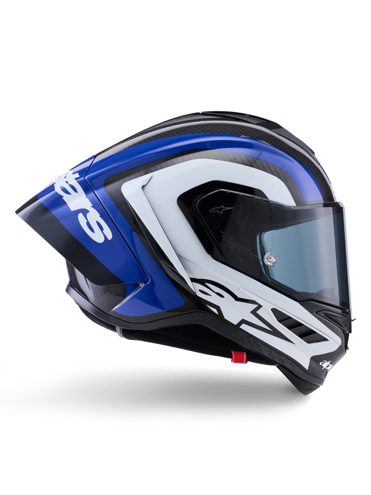Casco Alpinestars Supertech R10 Arius - Black White Blue Glossy