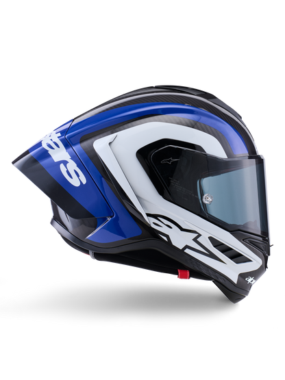 Casco Alpinestars Supertech R10 Arius - Black White Blue Glossy