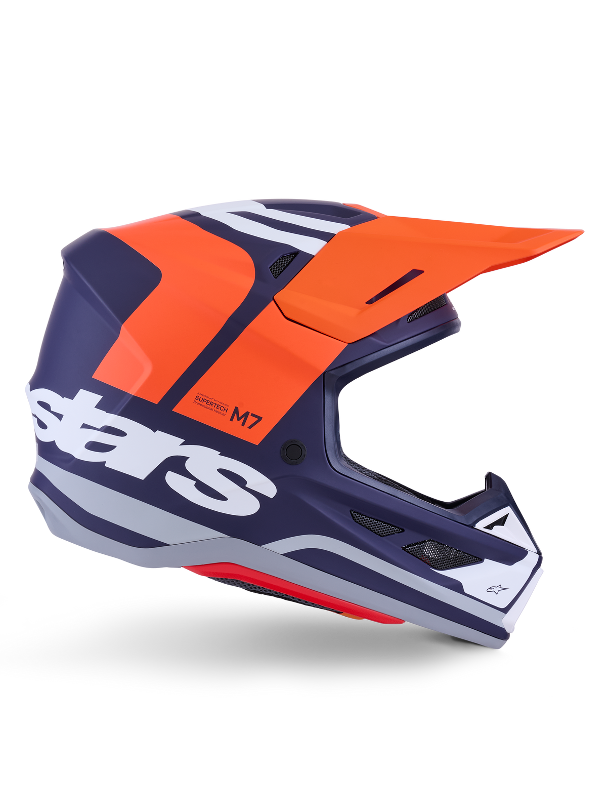 Casco Alpinestars S-M7 Core ECE 22.06 - Orange Blue Matt