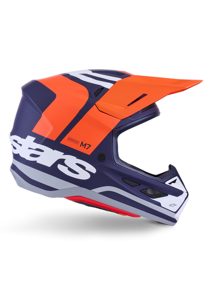 Casco Alpinestars S-M7 Core ECE 22.06 - Orange Blue Matt