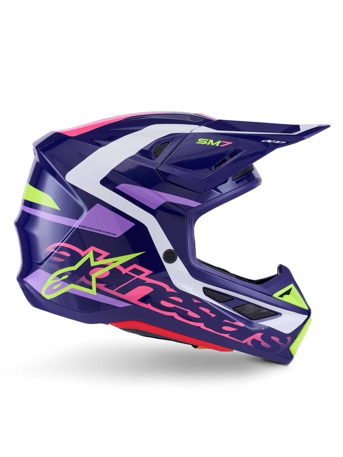 Casco Alpinestars S-M7 Deed ECE 22.06 - Purple Pink Glossy
