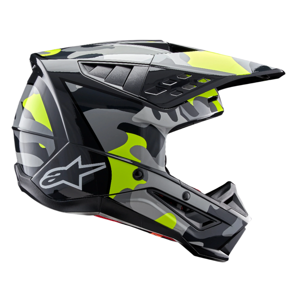 Casco Alpinestars S-M5 Rover 2 ECE 22.06 - Dark Gray Yellow Fluo Glossy