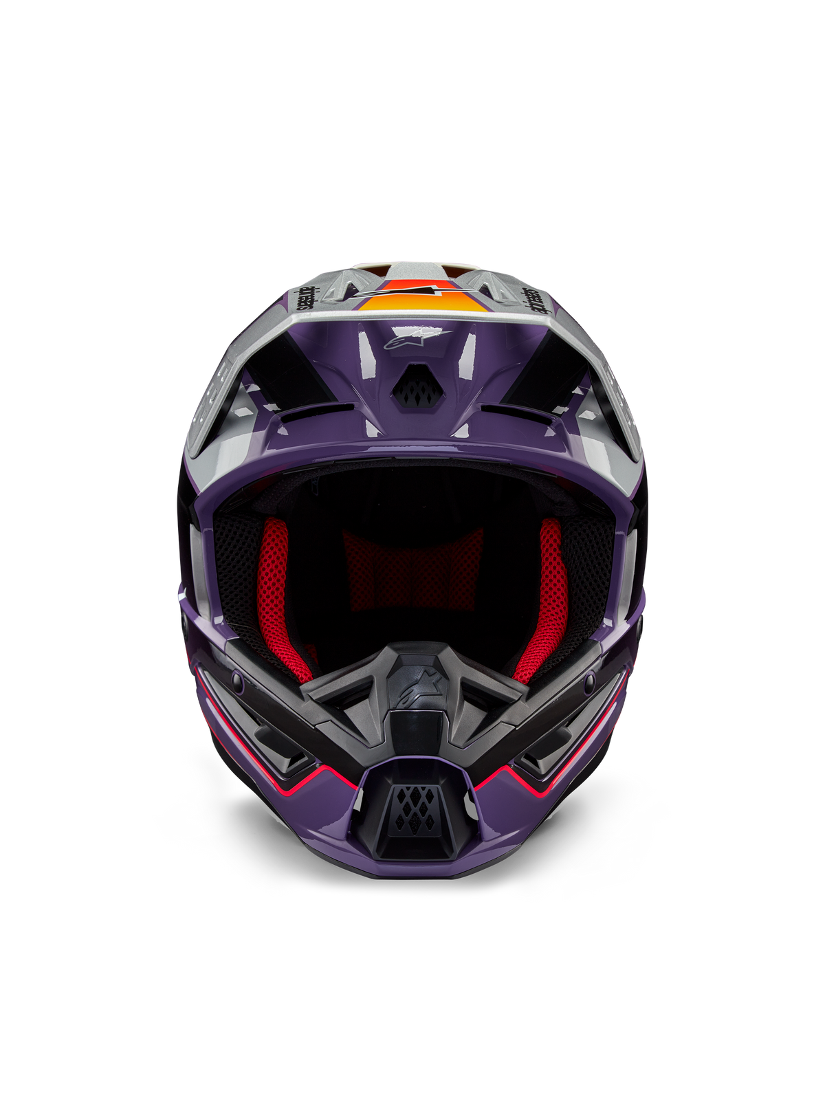 Casco Alpinestars S-M5 Sail ECE 22.06 - Violet Black Silver Glossy