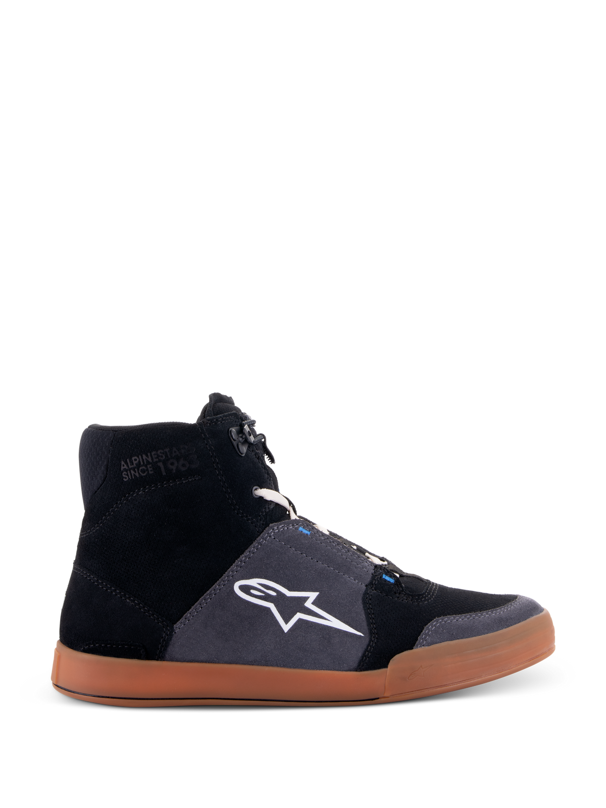 Calzado Alpinestars Chrome - Black Asphalt Gum Blue