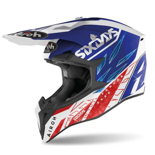 Casco Airoh Sixday Italia especial para motocross diseño exclusivo