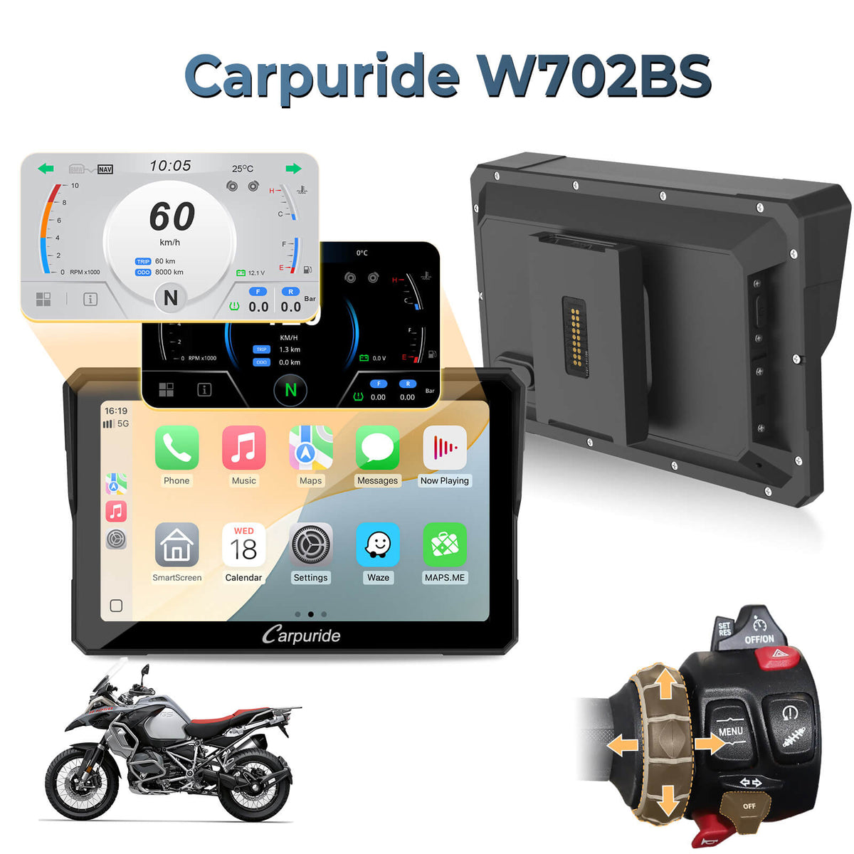 Pantalla Carpuride W702BS - imagen oficial