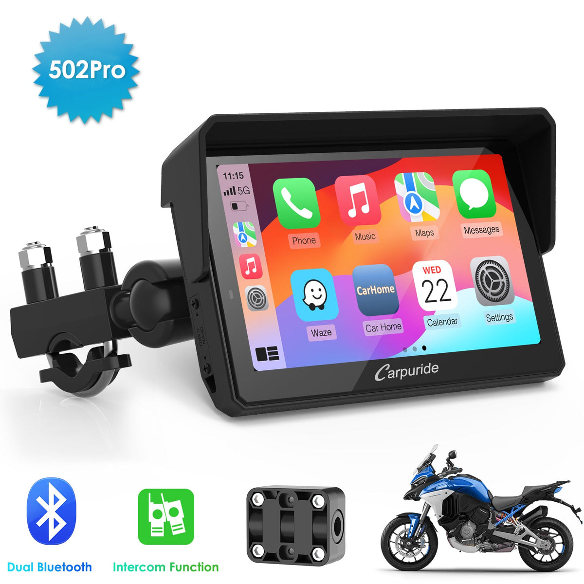 Pantalla Carpuride W502 Pro - imagen oficial