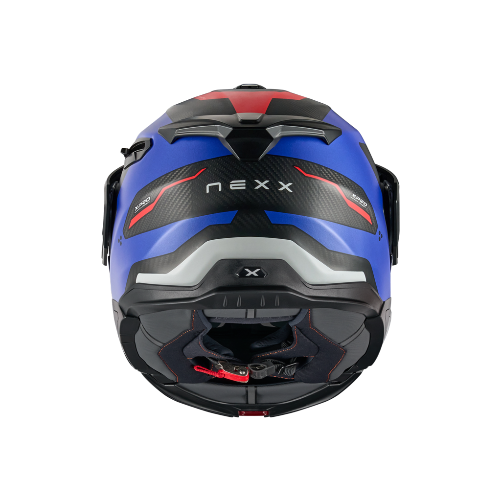 Casco Nexx X.LIFECOUNTRY Terra - BLUE.RED MT - vista 3