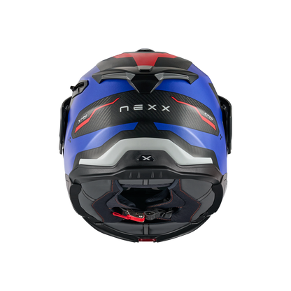 Casco Nexx X.LIFECOUNTRY Terra - BLUE.RED MT - vista 3