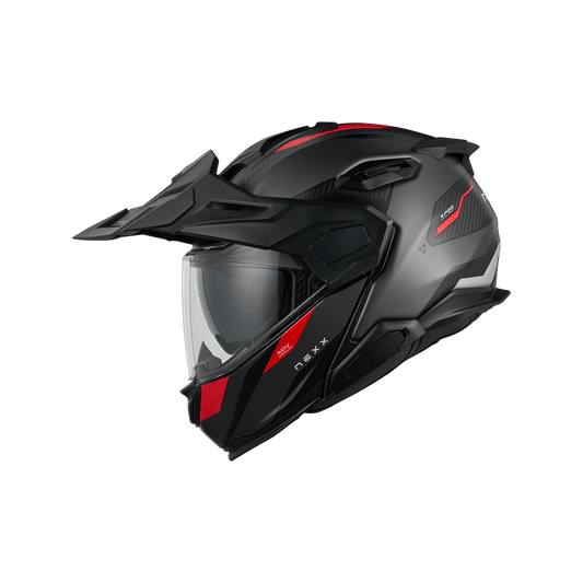 Casco Nexx X.LIFECOUNTRY Terra - GREY.RED MT - vista 1