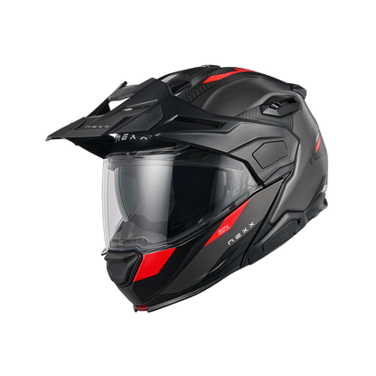 Casco Nexx X.LIFECOUNTRY Terra - GREY.RED MT - vista 2