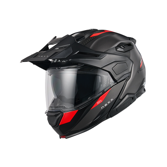Casco Nexx X.LIFECOUNTRY Terra - GREY.RED MT - vista 2