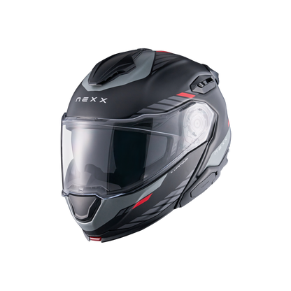Casco Nexx X.LIFETOUR Globe - BLACK.RED MT - vista 2