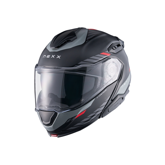 Casco Nexx X.LIFETOUR Globe - BLACK.RED MT - vista 2