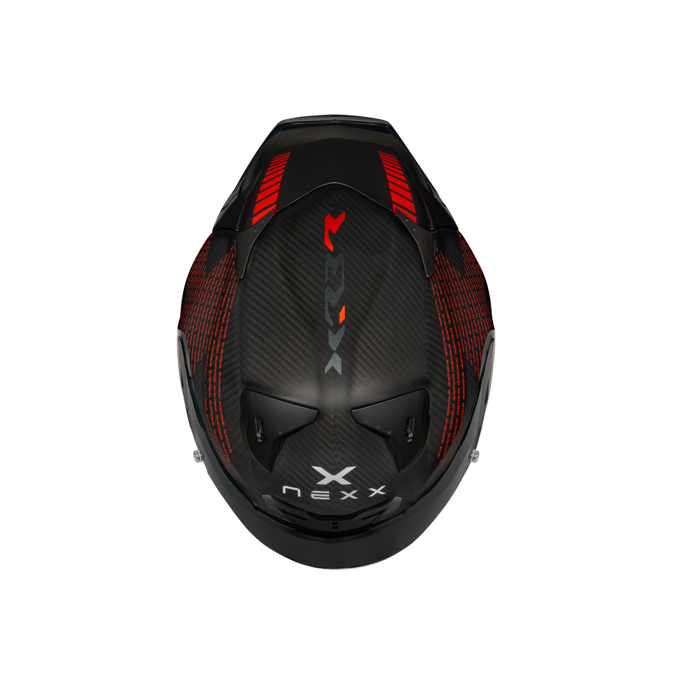 Casco Nexx X.R3R Pro Fim Evo - CARB BLK MT - vista superior