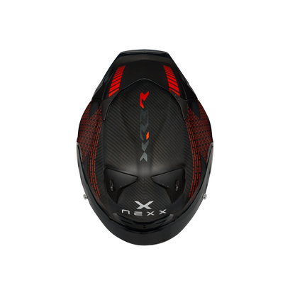 Casco Nexx X.R3R Pro Fim Evo - CARB BLK MT - vista superior
