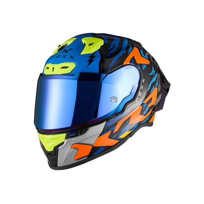 Casco Nexx X.R3R Ziger - ORANGE.BLUE - vista 2