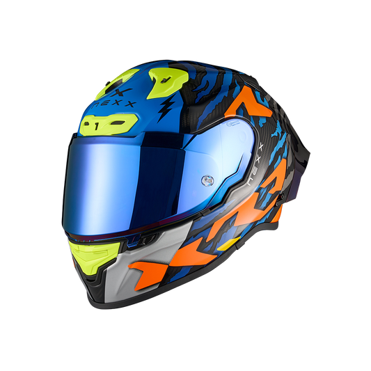 Casco Nexx X.R3R Ziger - ORANGE.BLUE - vista 2