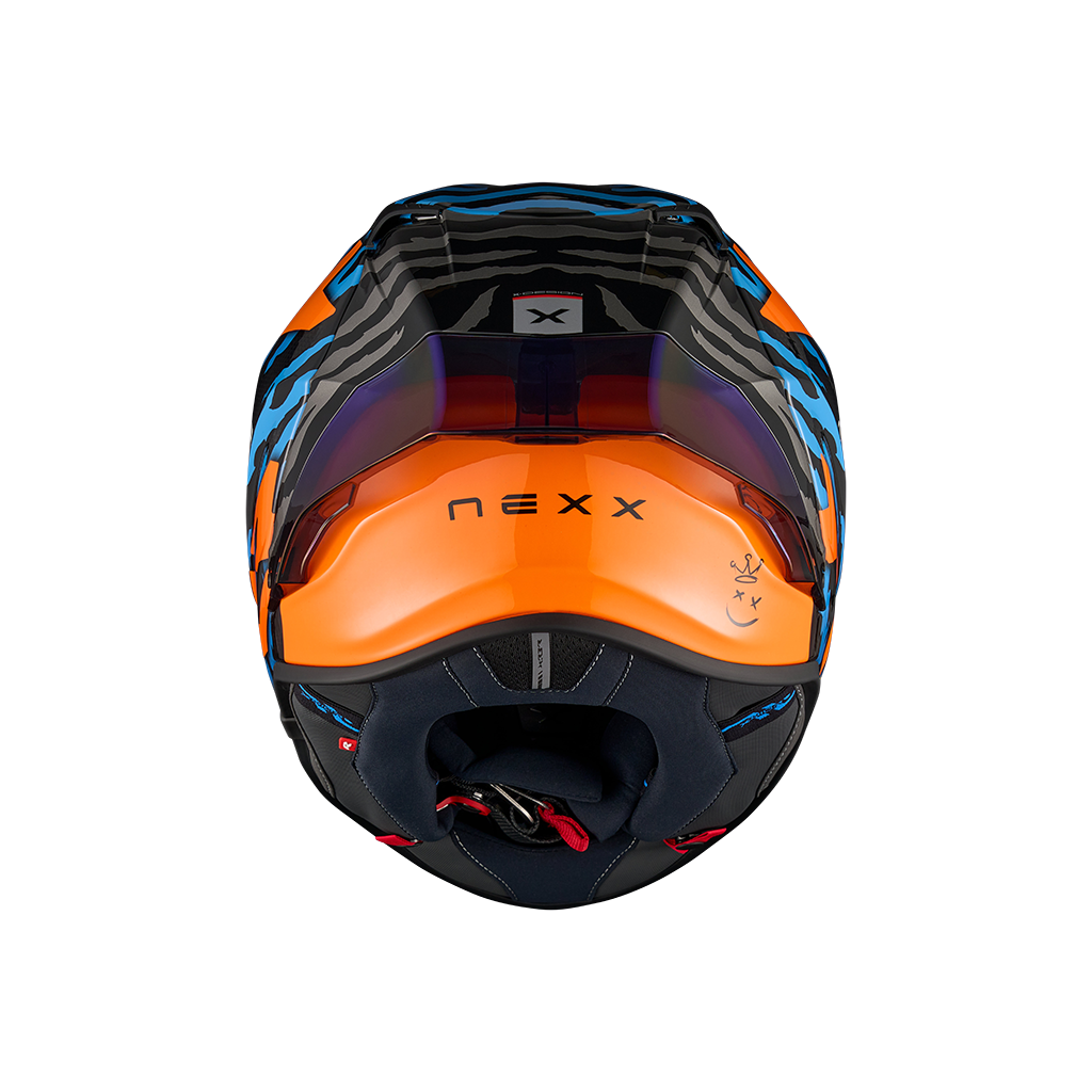 Casco Nexx X.R3R Ziger - ORANGE.BLUE - vista 3