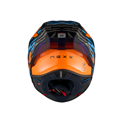 Casco Nexx X.R3R Ziger - ORANGE.BLUE - vista 3