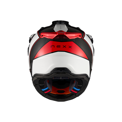 Casco Nexx X.RALLY Raid - WHITE.RED - vista 3