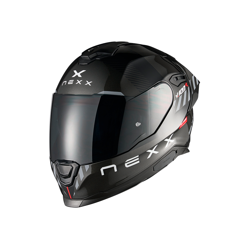 Casco Nexx Y.100R Fade - BLACK.RED - vista 2