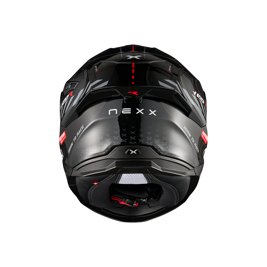 Casco Nexx Y.100R Fade - BLACK.RED - vista 3