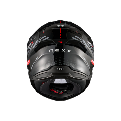 Casco Nexx Y.100R Fade - BLACK.RED - vista 3