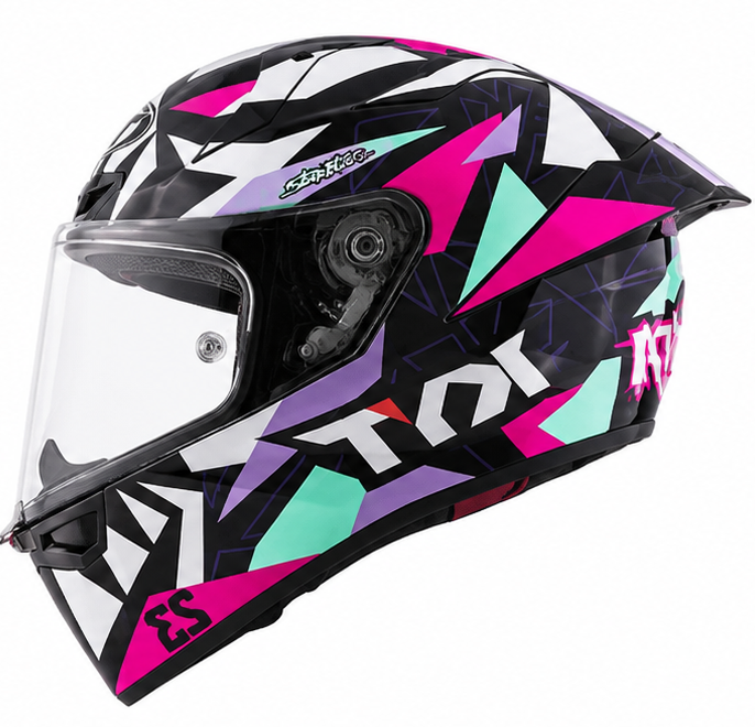 Casco KYT KX-1 Race GP Bastianini Replica 2025 FIM