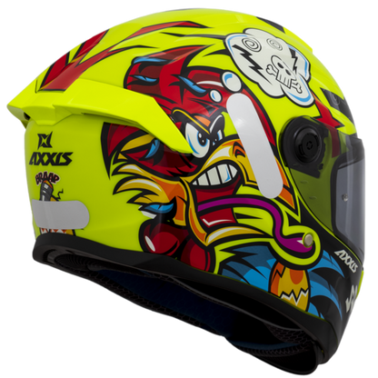 Casco Axxis Hummer Braap A3 Yellow