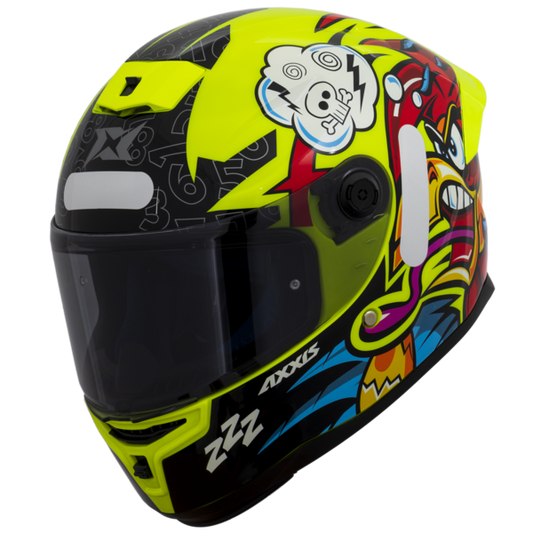 Casco Axxis Hummer Braap A3 Yellow