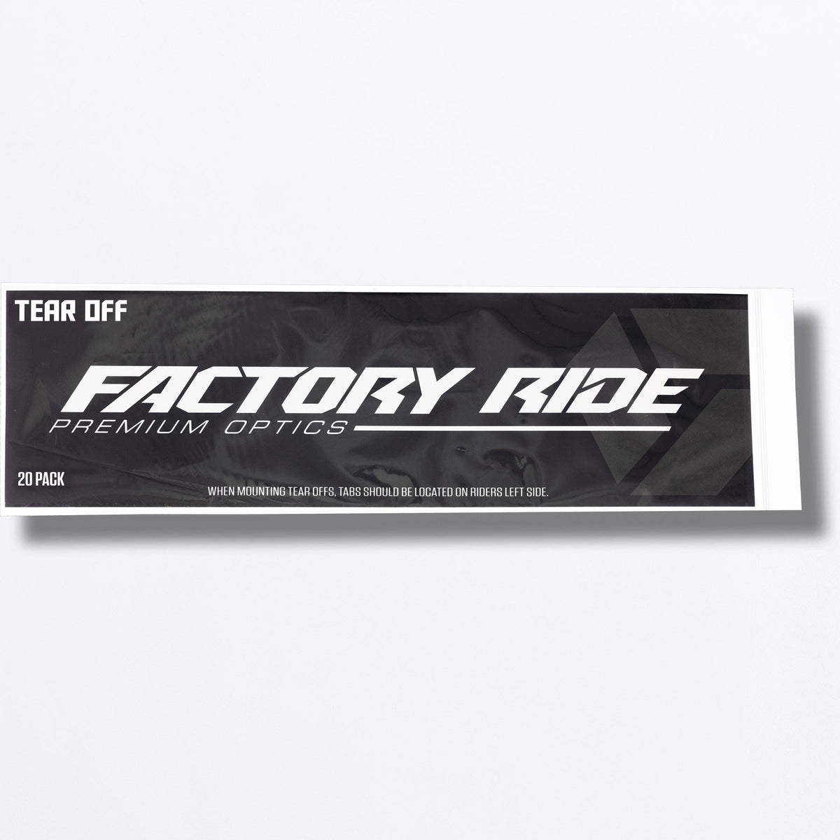 Tear-offs FXR Clear · Pack de 20 - Clear - vista oficial 2