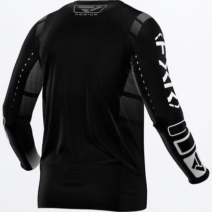 Jersey FXR Podium MX - Black/White - vista oficial 2