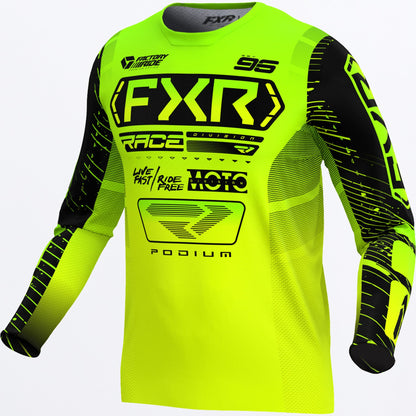 Jersey FXR Podium MX - HiVis/Lime/Black - vista oficial 1