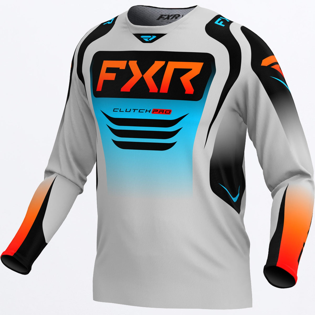 Jersey FXR Clutch Pro MX - Grey/Sky/Orange - vista oficial 1