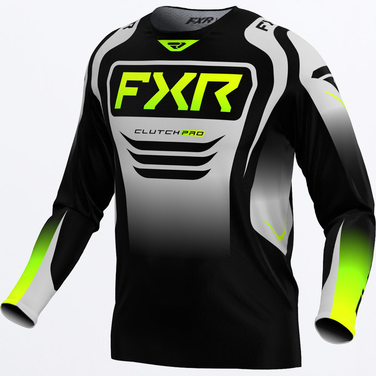 Jersey FXR Clutch Pro MX - Black/Grey/HiVis - vista oficial 1