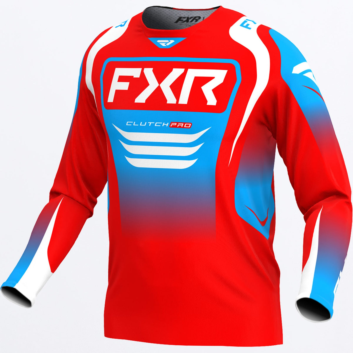 Jersey FXR Clutch Pro MX - Red/White/Cyan - vista oficial 1