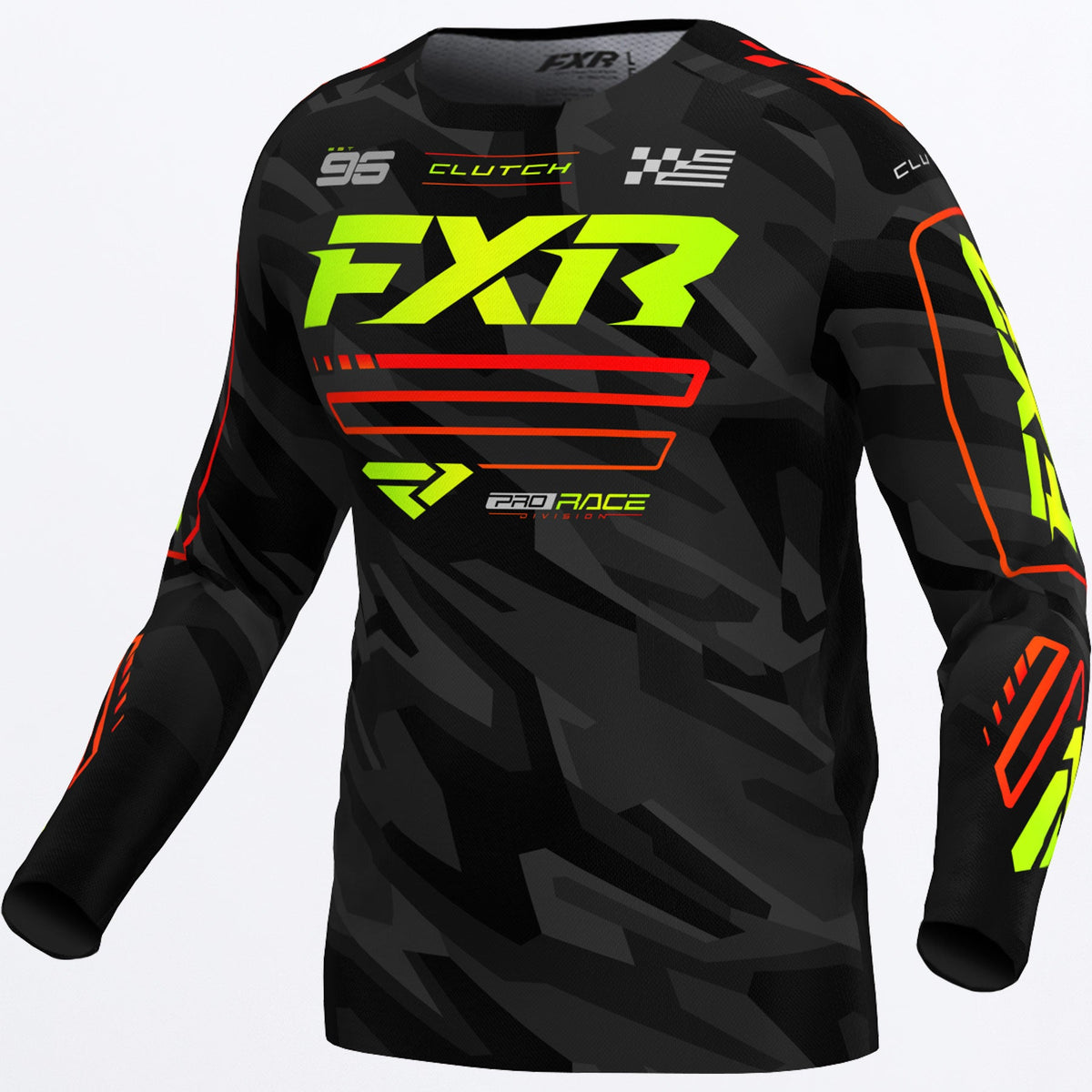 Jersey FXR Clutch MX - Nuke/HiVis/Camo - vista oficial 1