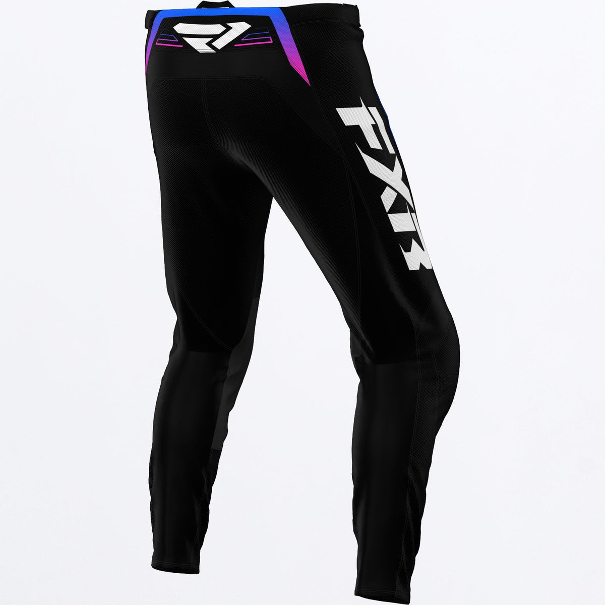 Pantalon FXR Kids Clutch MX - Black/Blue/Pink - vista oficial 2