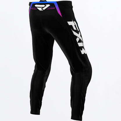 Pantalon FXR Kids Clutch MX - Black/Blue/Pink - vista oficial 2